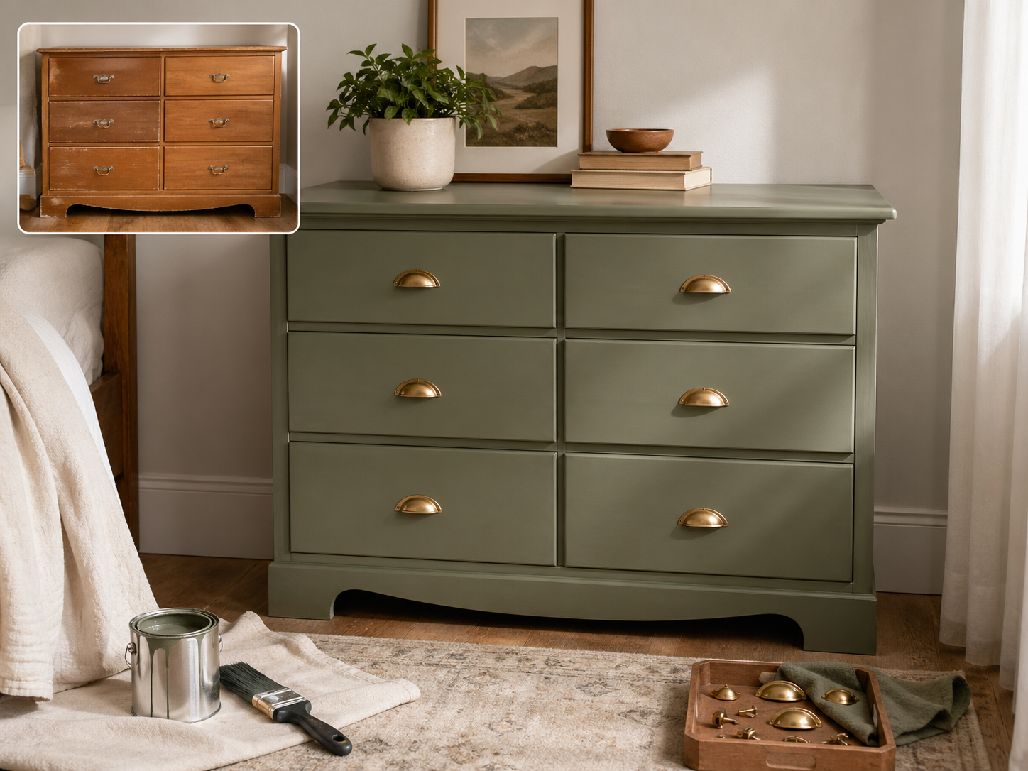 Dresser refresh finished project sample